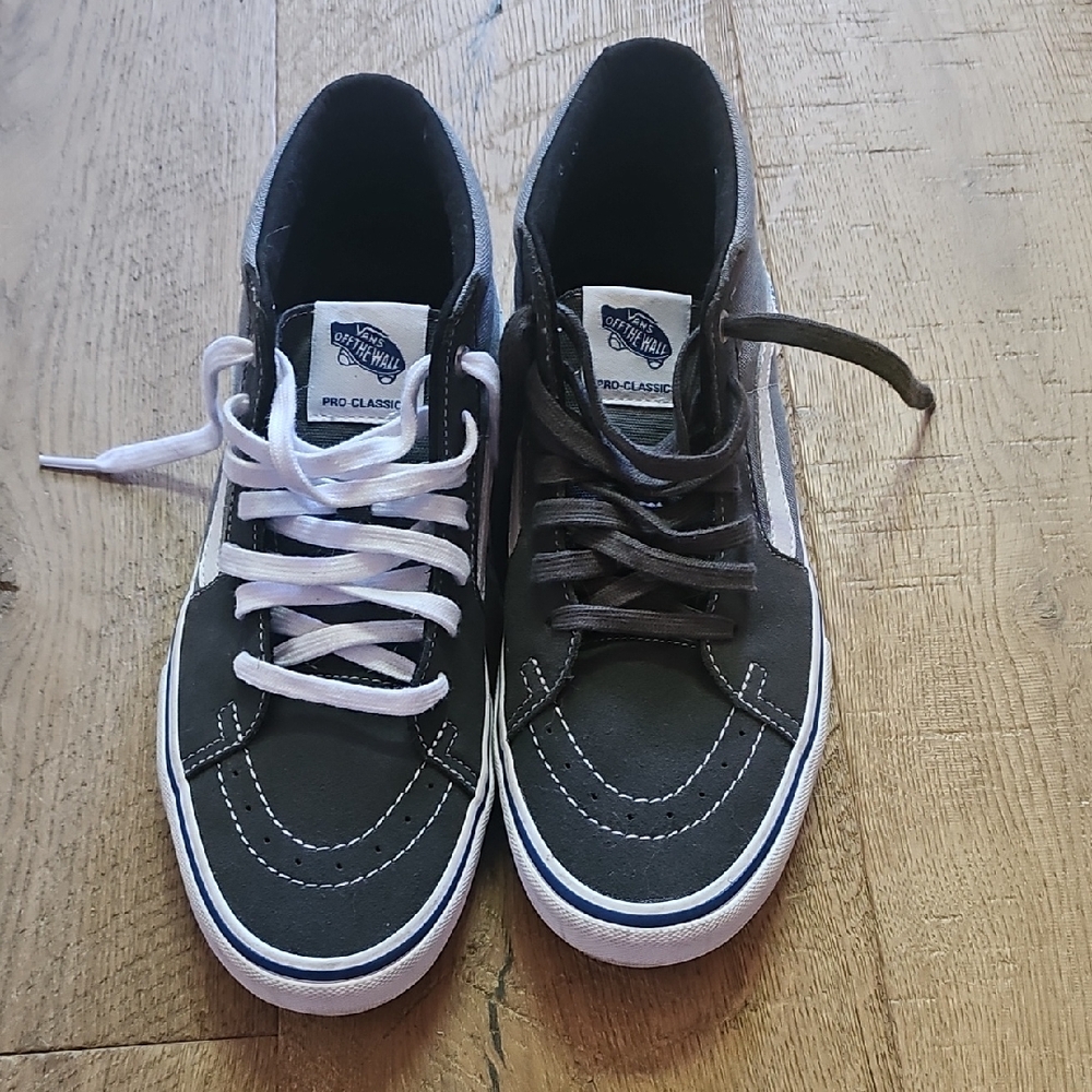 Vans Pro Skateboard Shoes Dark and Light Gray